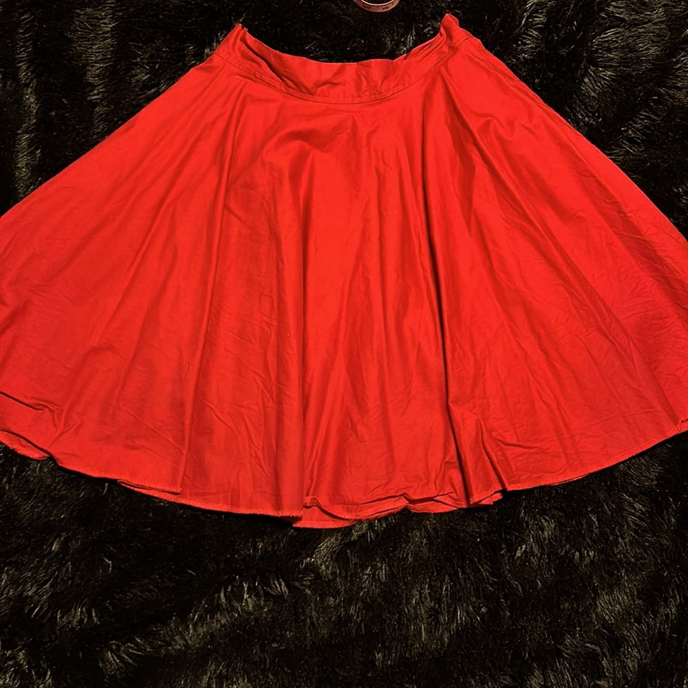 Unbranded Red Vintage Retro Pinup Pinupgirl Circle Skirt Medium